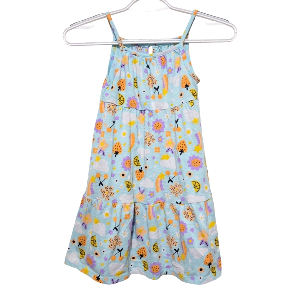 Dip Girl's Blue Summer/Spring Dress 5T